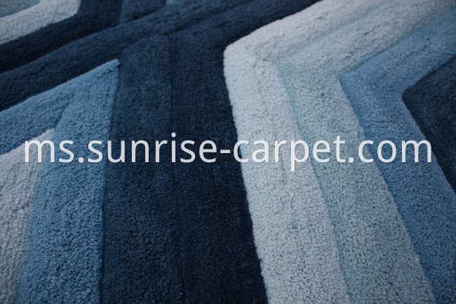Microfiber Rug Carpet with 3D Design 